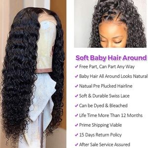 16 inch human hair lace front wig